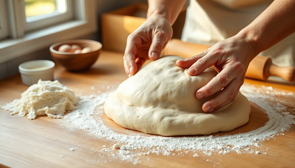knead dough until smooth
