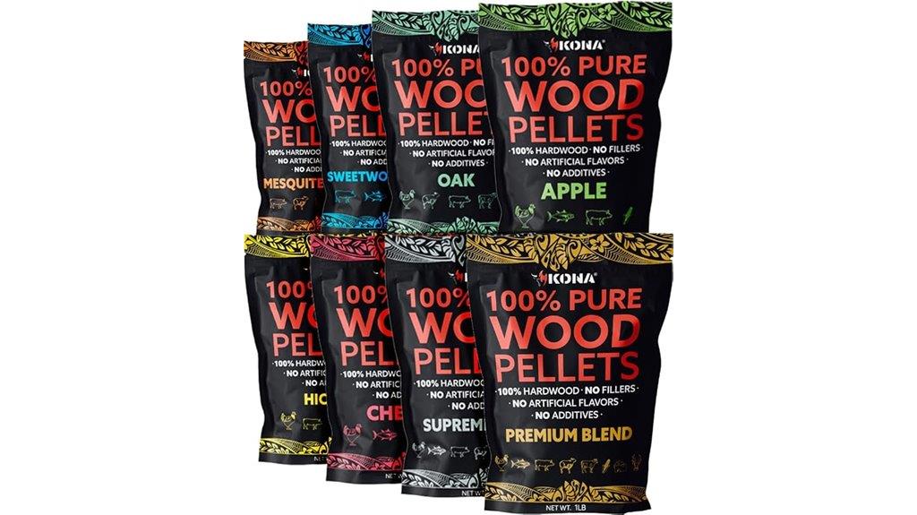 kona wood pellets variety