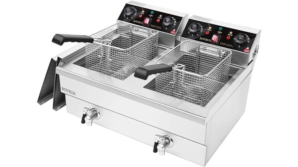 large dual tank fryer