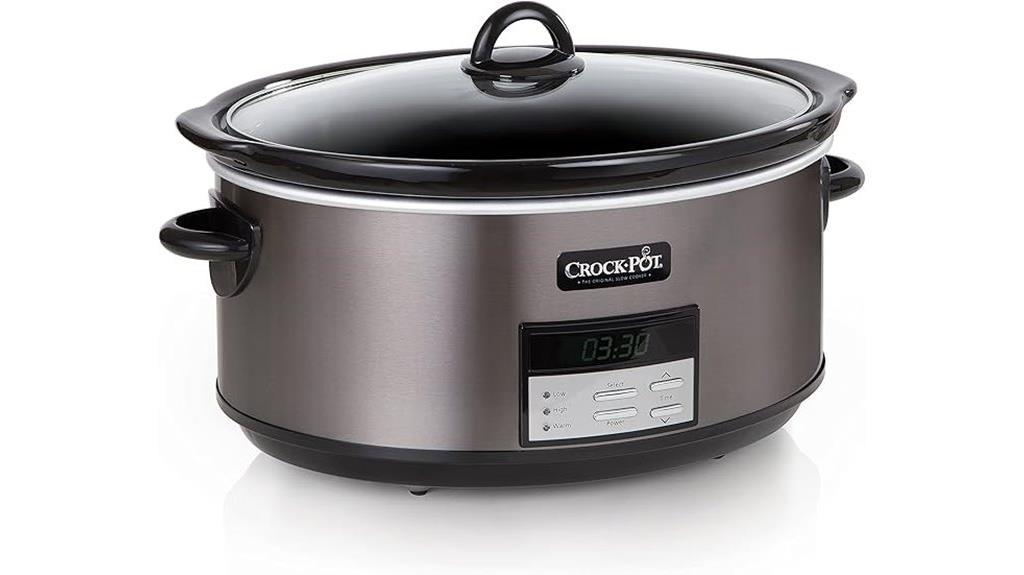 large programmable slow cooker