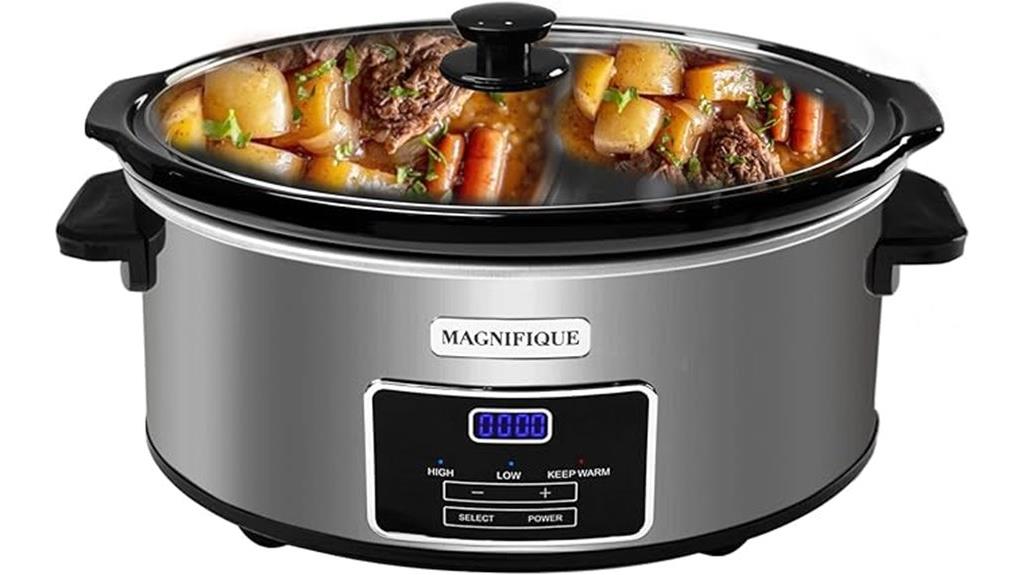 large programmable slow cooker