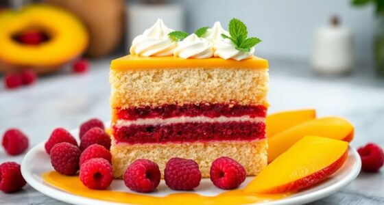 layered fruit flavored dessert