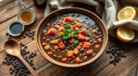 lentil soup with roasting