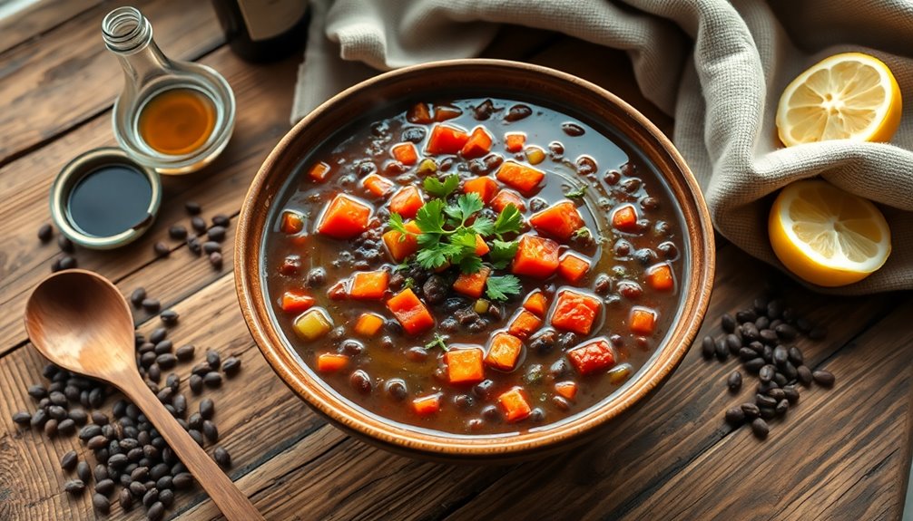 lentil soup with roasting