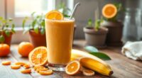 mandarin flavored banana smoothie