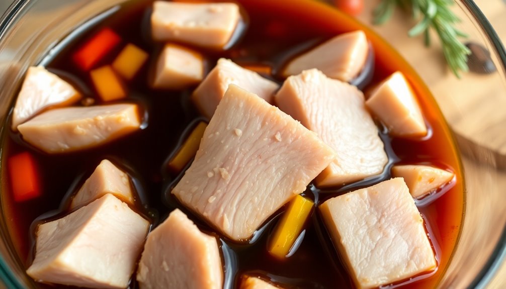 marinate for thirty minutes