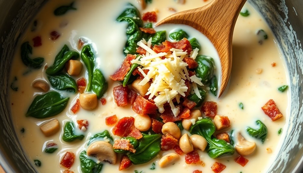 mix in cream cheese