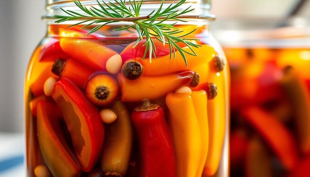 mix vinegar with spices