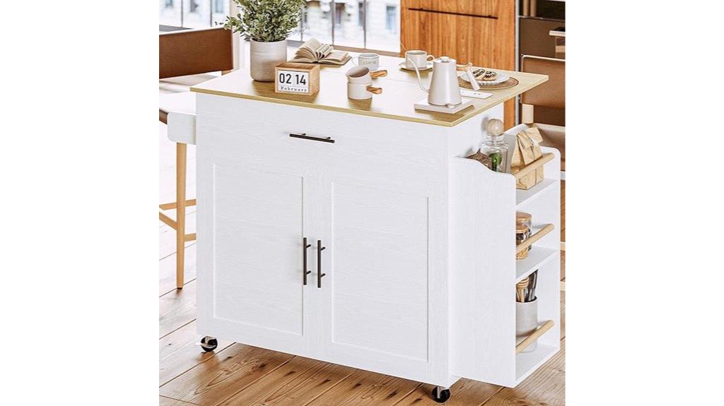 mobile kitchen storage island