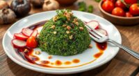 mushroom based phali dish