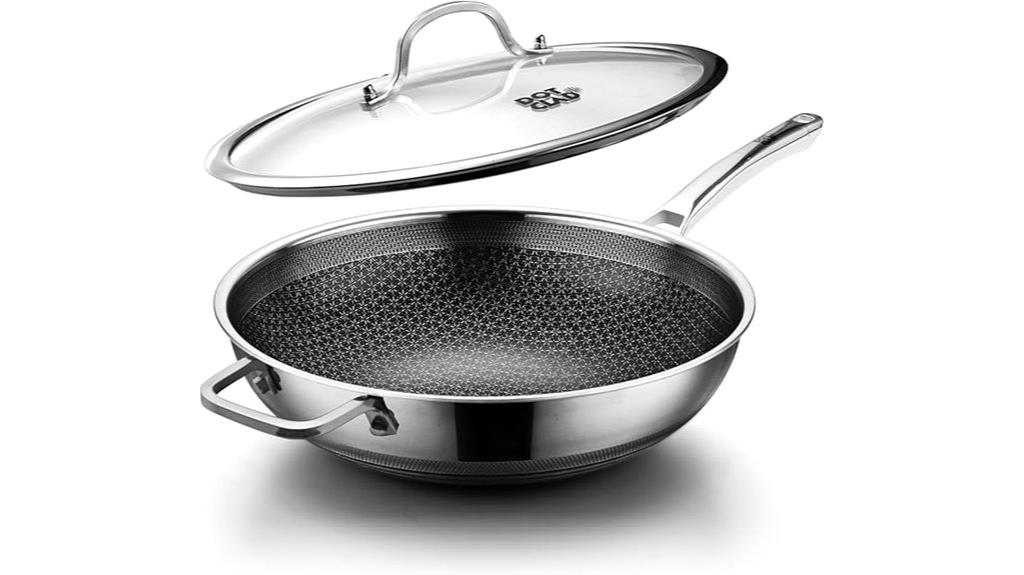 nonstick hybrid wok pan