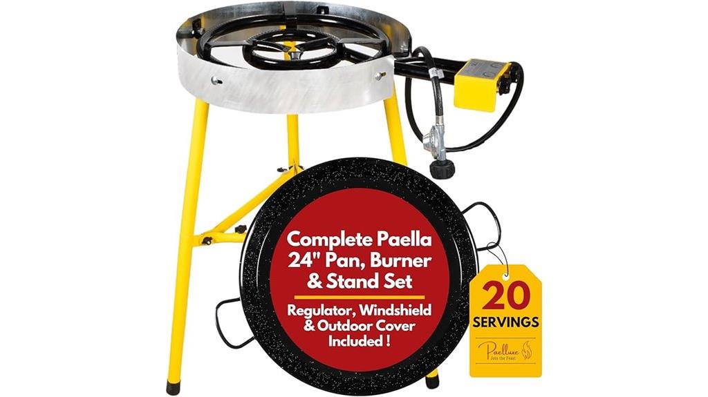 outdoor cooking paella set