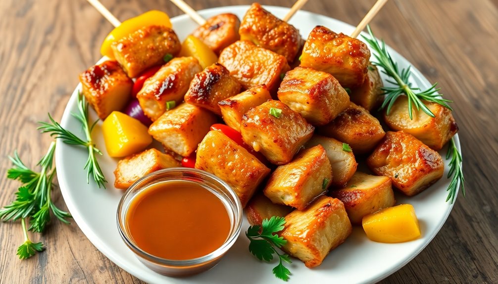 oven cooked pork tenderloin skewers