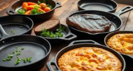 oven safe cast iron pans