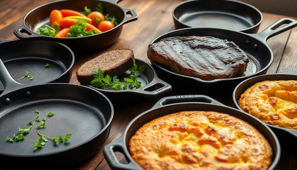 oven safe cast iron pans