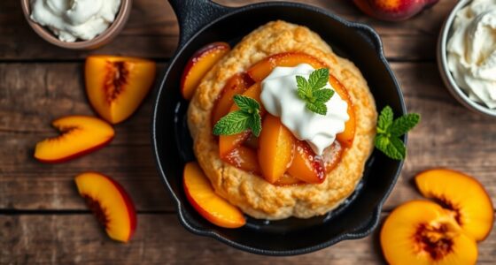 peach filled biscuit delight