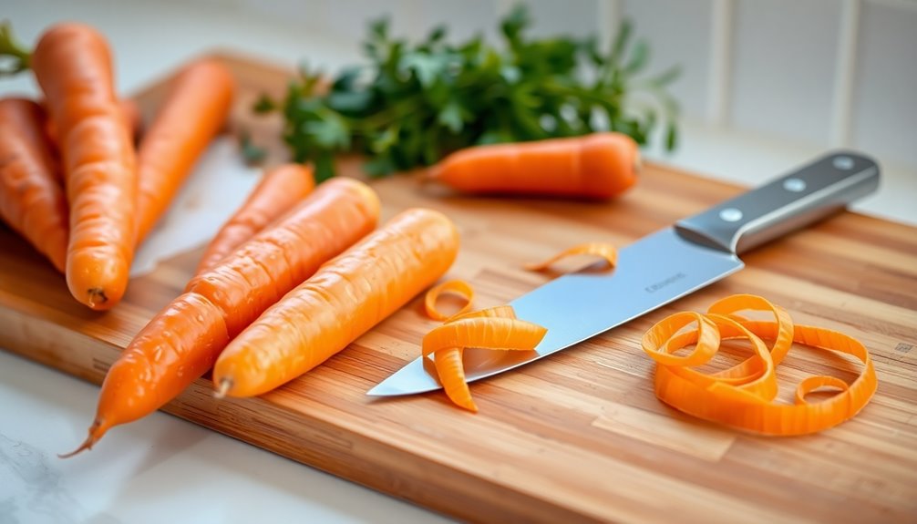 peel and chop carrots