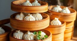 perfectly cooked dumpling steamers