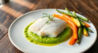 pike perch with vegetables