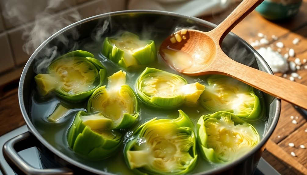 prepare artichokes for cooking