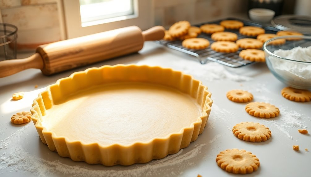 prepare buttery tart crust