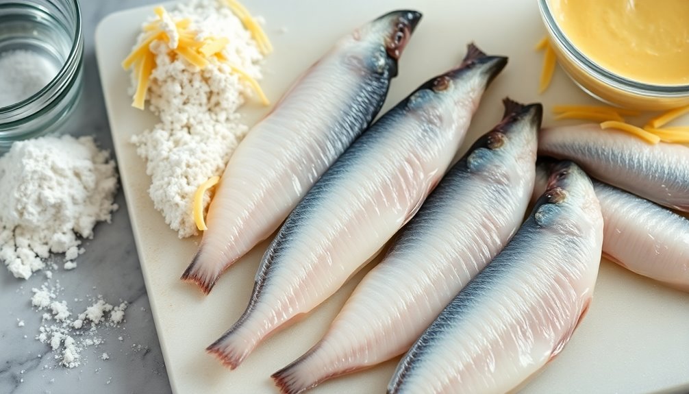 prepare capelin fillets first