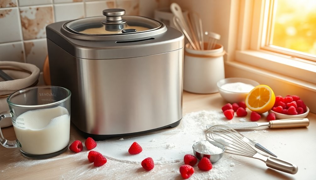 prepare dough using machine