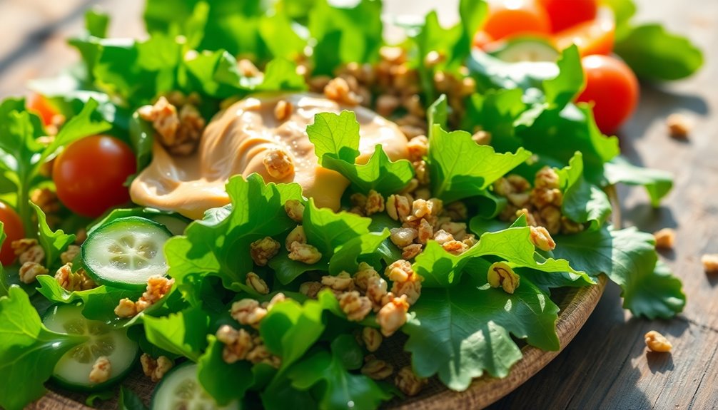 prepare fresh salad greens