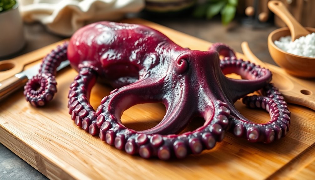 prepare octopus for cooking