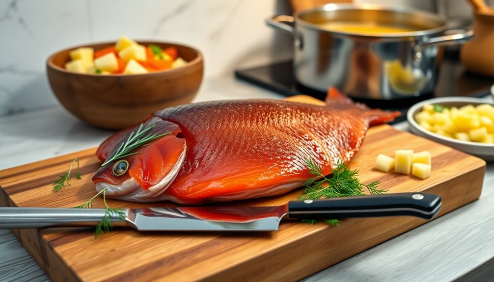 prepare smoked omul fish