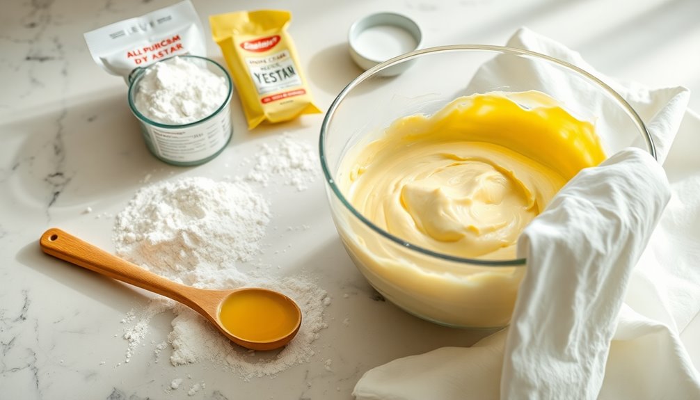 prepare sour cream dough