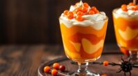 pumpkin and sea buckthorn dessert