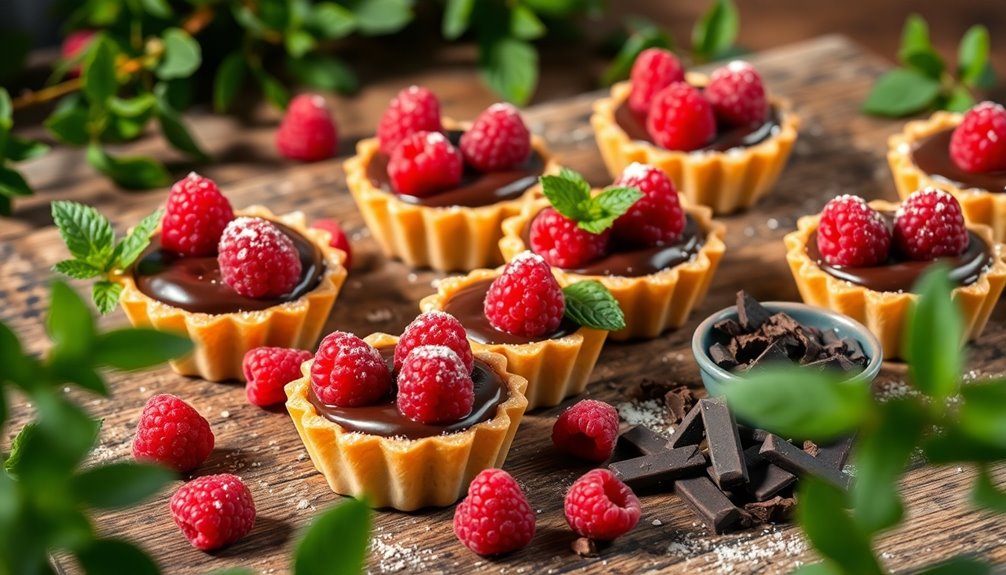 raspberry chocolate tartlets recipe