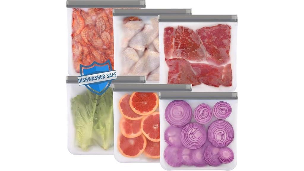 reusable freezer storage bags