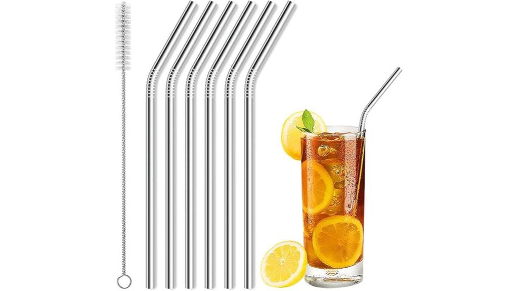 reusable stainless steel straws