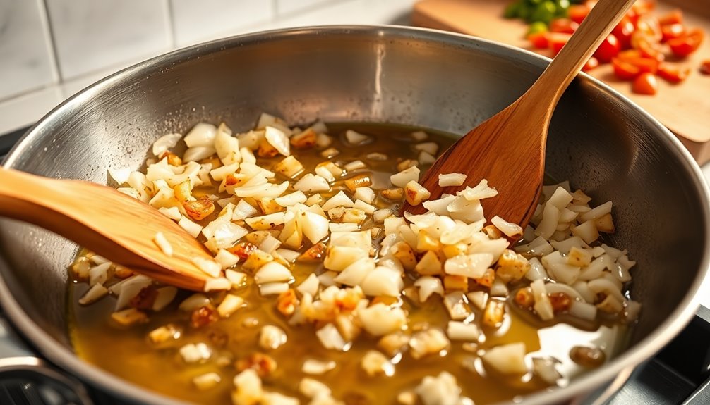 saut onions until soft