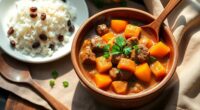 savory beef stew recipe
