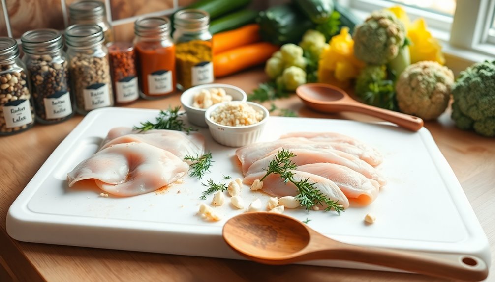season chicken with spices