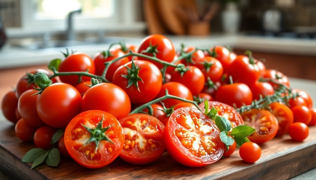 select firm ripe tomatoes