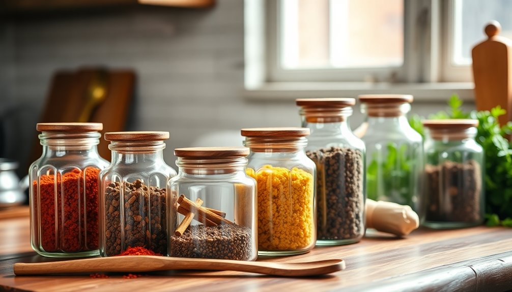 selecting suitable spice containers