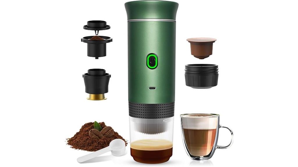 self heating portable espresso maker