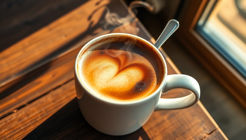 serve in warm mug