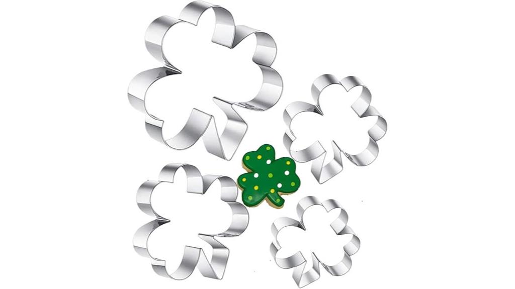 shamrock shaped cookie cutter set