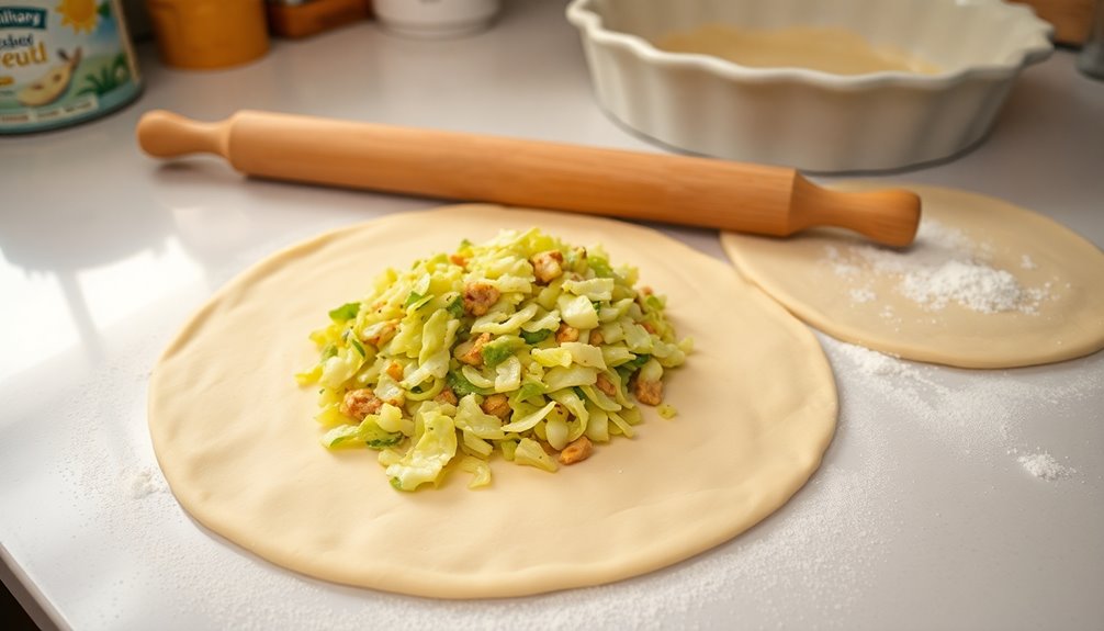 shape and fill dough