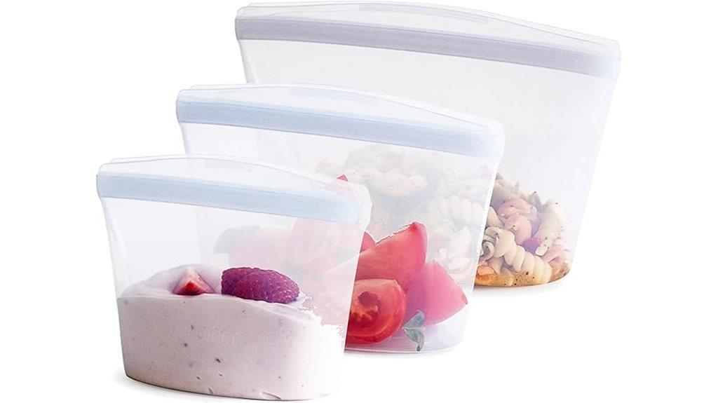 silicone reusable food bags