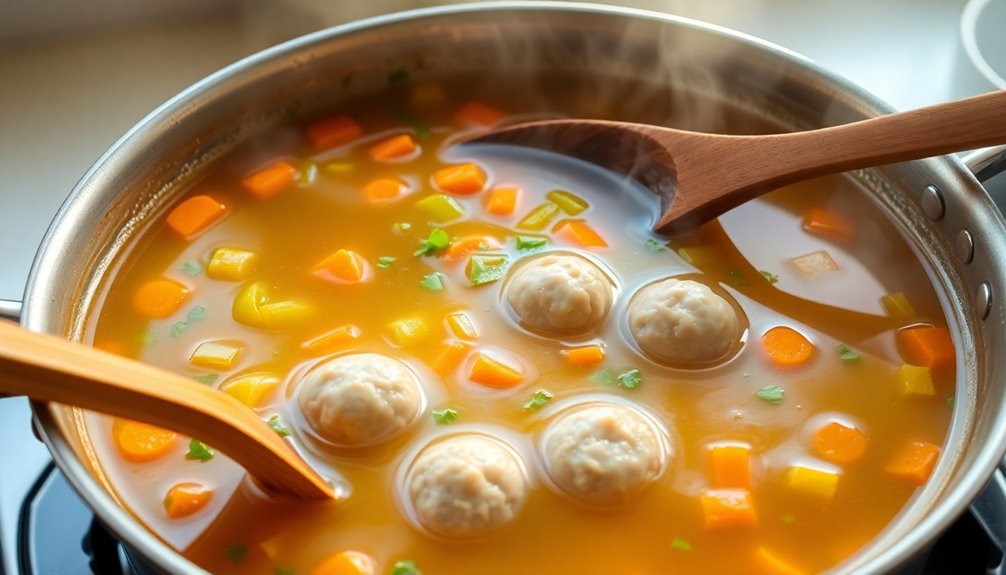 simmer in flavorful broth