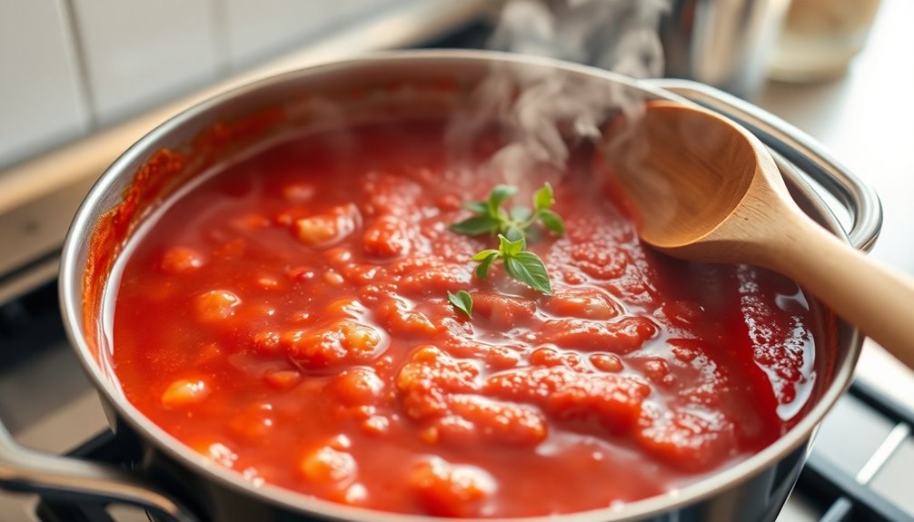 simmer sauce for thirty minutes