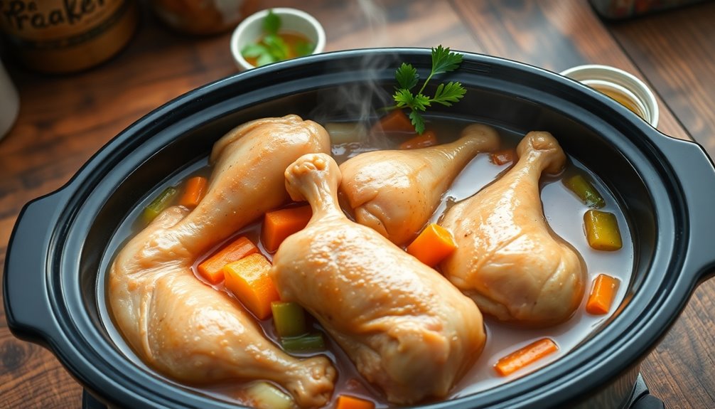 slow cooker chicken legs