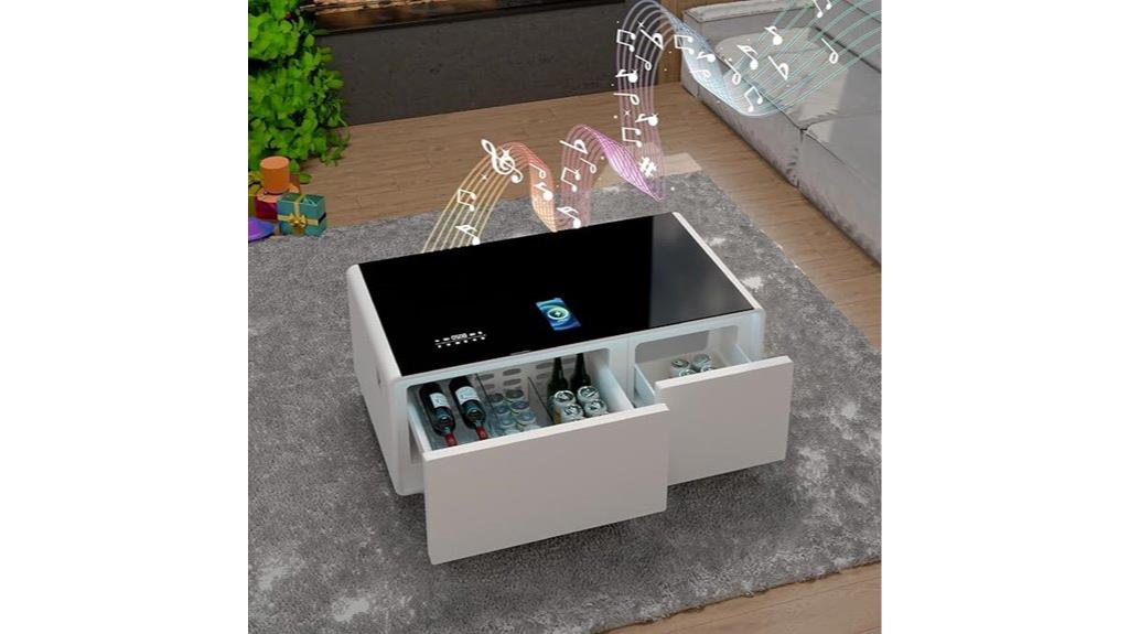 smart coffee table fridge