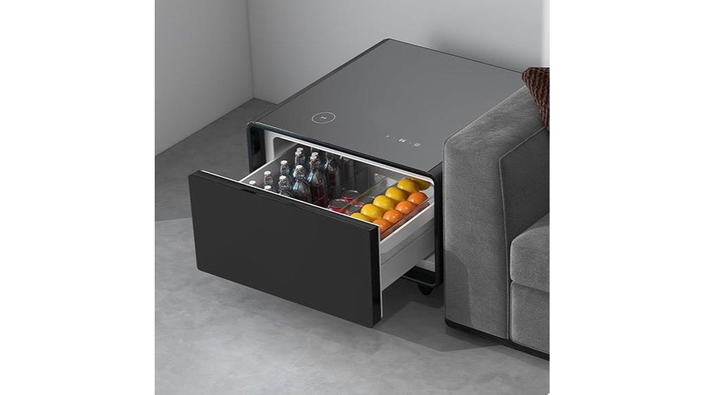 smart table with fridge